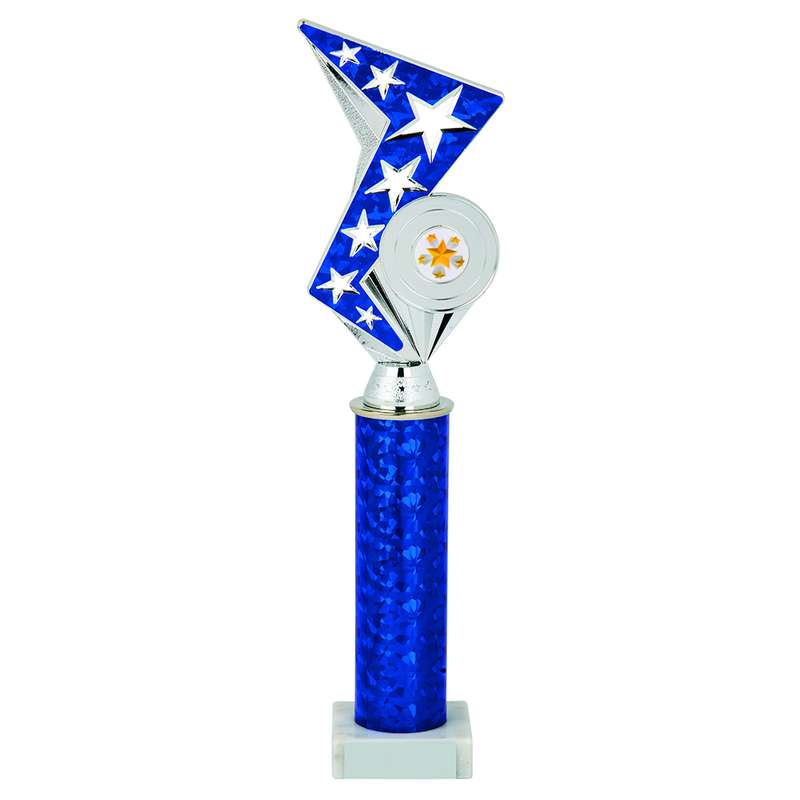 Silver/Blue Zig Zag Holder Award – Blue