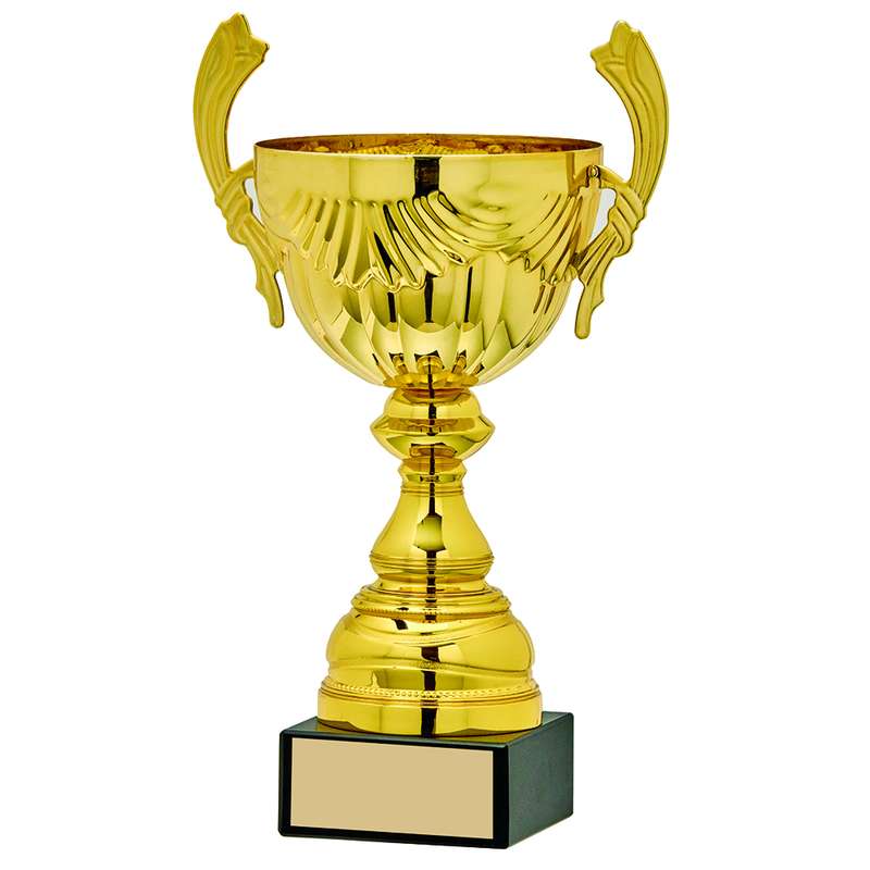 Gold Presentation Cup with Handles – Gold