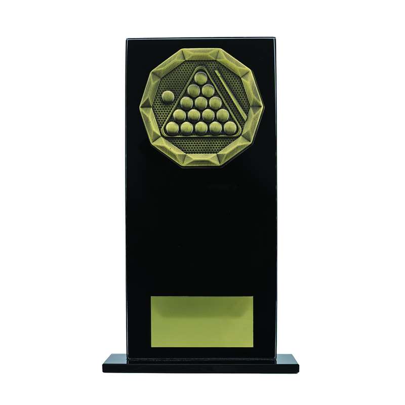 Snooker/Pool Black Glass Stand – Black