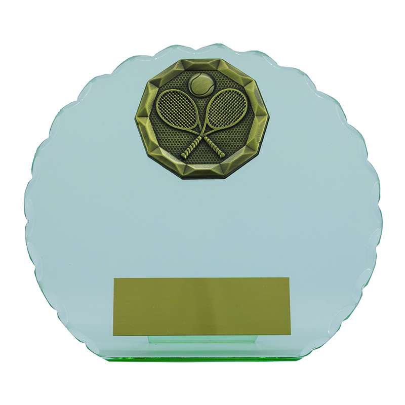 Tennis Jade Glass Circle Stand – Clear