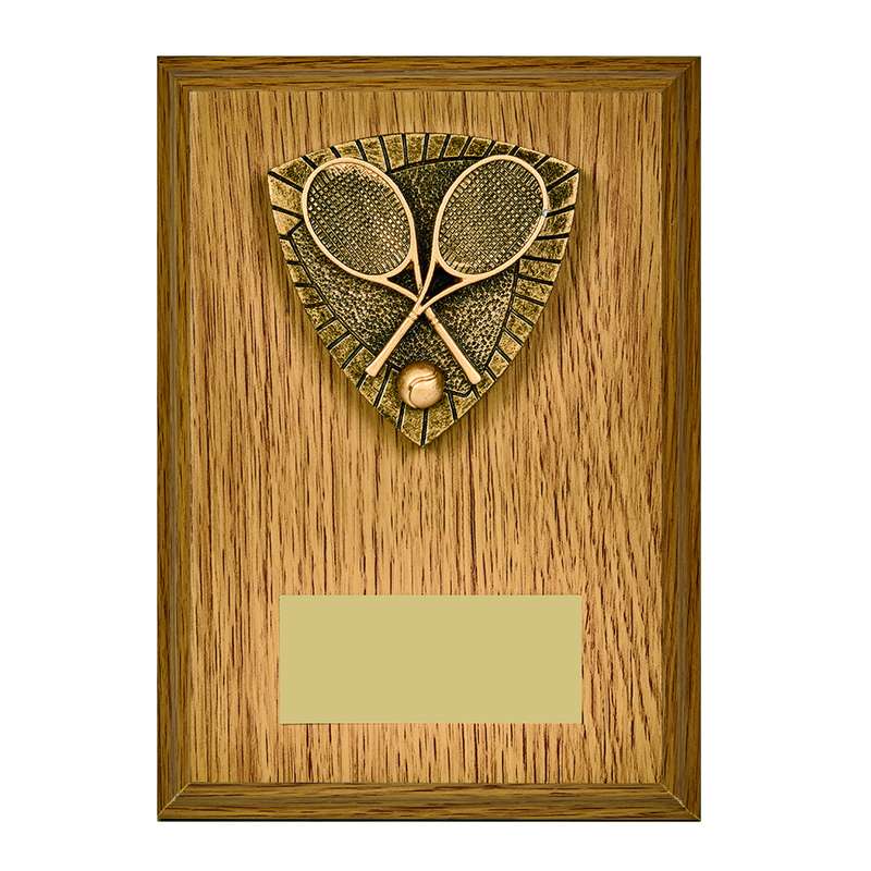 Tennis Wood Effect Plaque – Light Oak