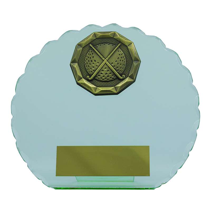 Hockey Jade Glass Circle Stand – Clear