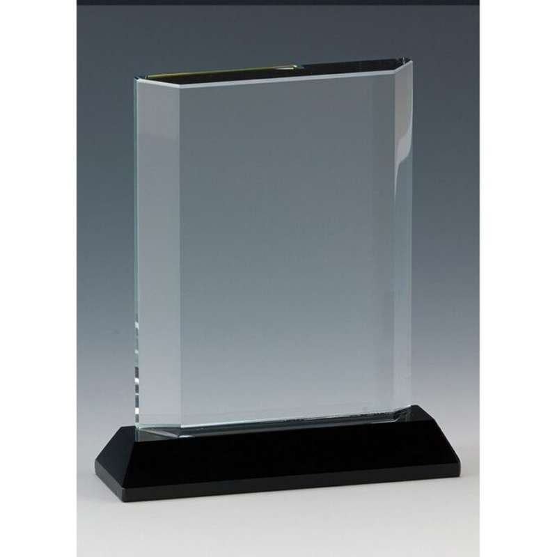 GLASS SLAB ON BLACK BASE
