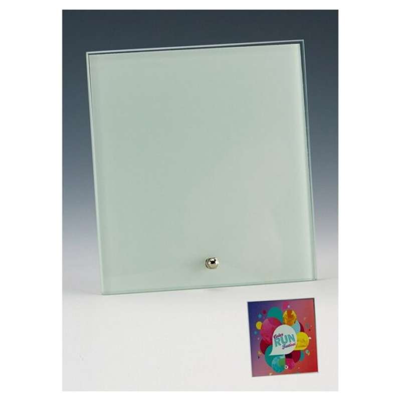 SUBLIMATION GLASS AWARD WITH PIN