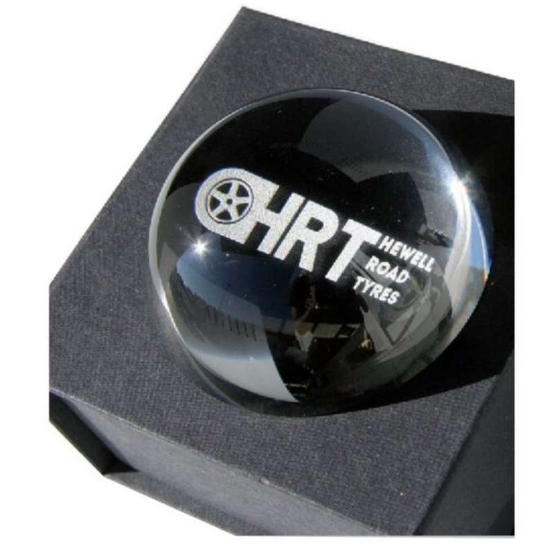 CRYSTAL PAPERWEIGHT 8CM