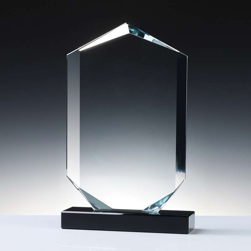 GLASS AWARDS WITH BLACK BASE