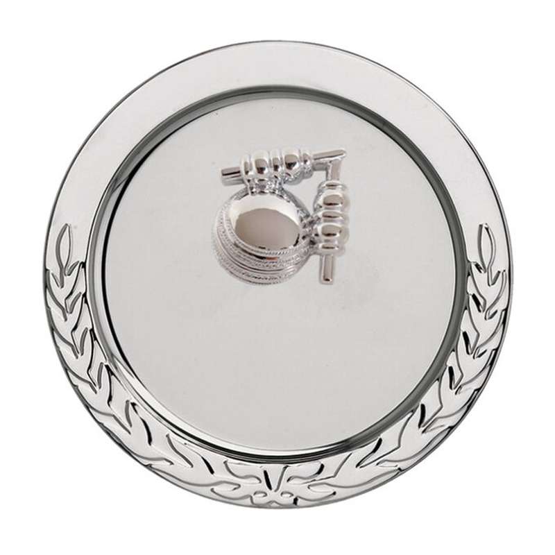SILVER LAUREL SALVER WITH CRICKET ATTACHMENT