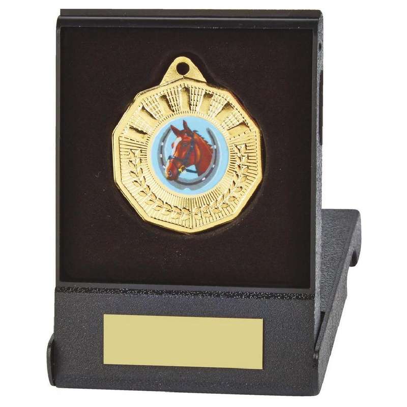 50mm Medal in Black Case (Gold / Silver / Bronze) – Gold