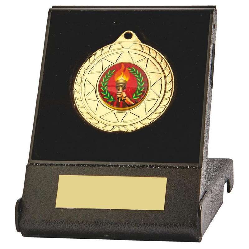 50mm Medal in Black Case (Gold / Silver / Bronze) – Gold