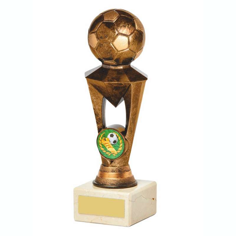 Antique Gold Football “Diamond”Trophy – Ant Gold
