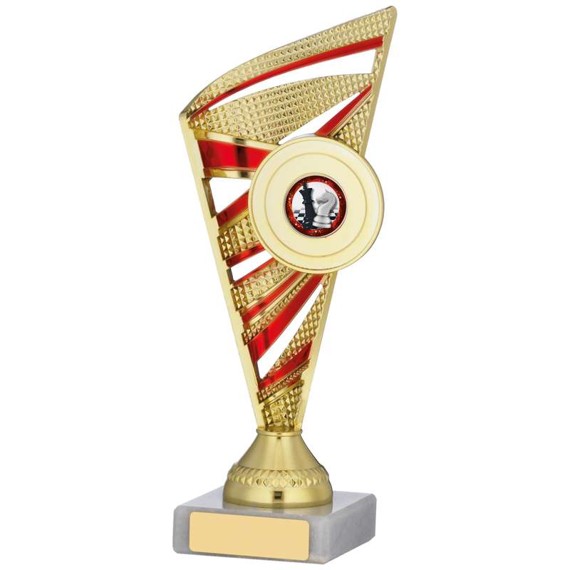 GOLD AND RED TROPHY