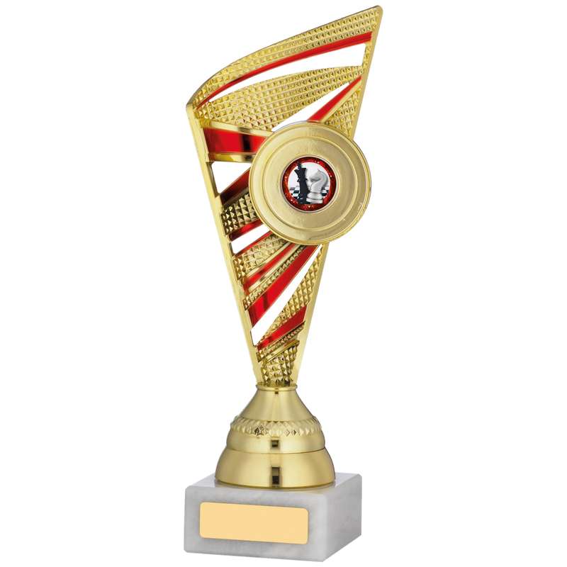 GOLD AND RED TROPHY