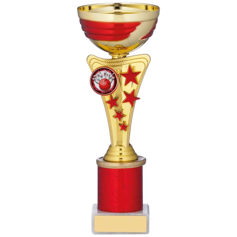 GOLD AND RED CUP TROPHY