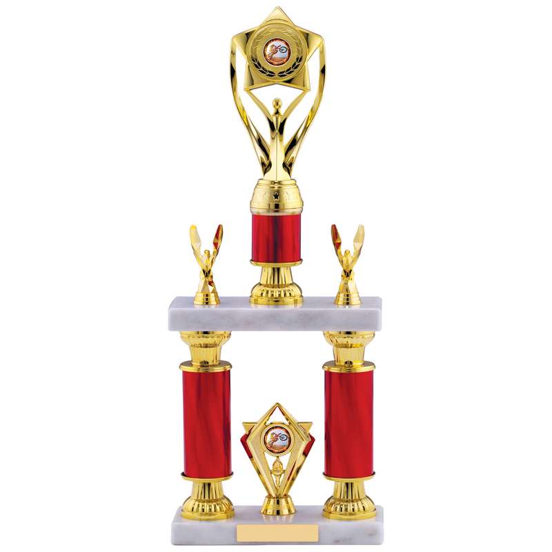 BLUE TUBE HOLDER TROPHY