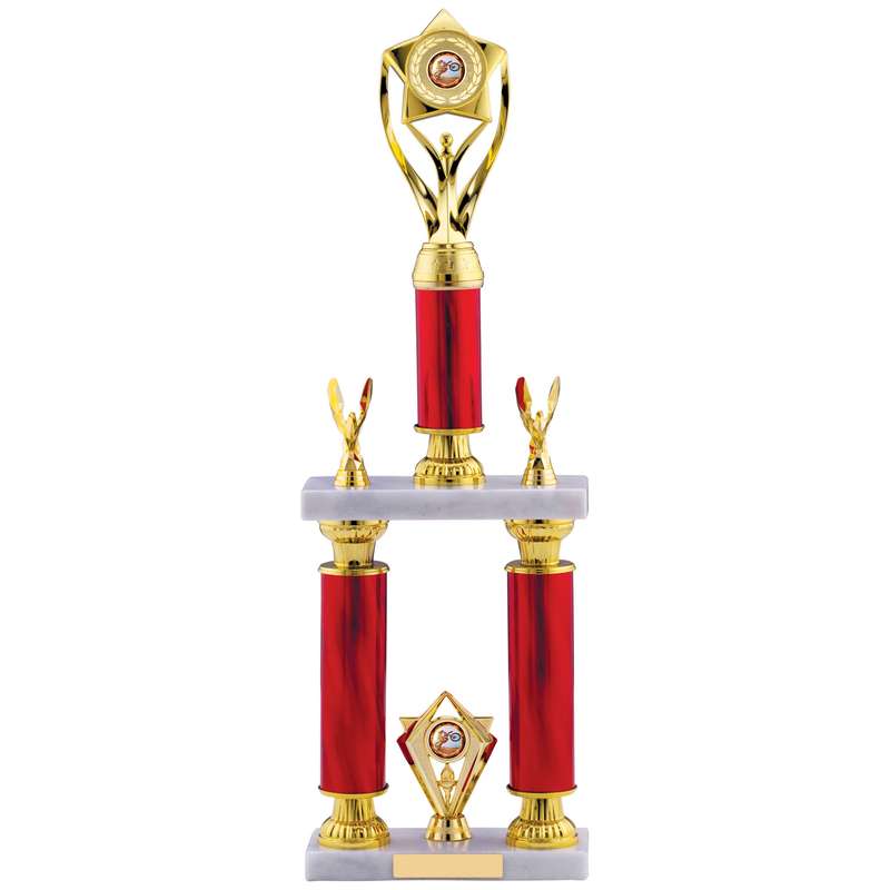 BLUE TUBE HOLDER TROPHY