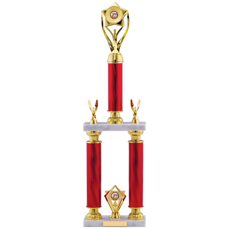 BLUE TUBE HOLDER TROPHY