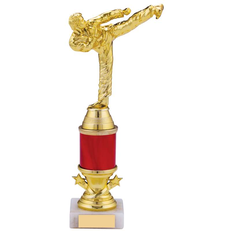 GOLD RED KARATE TROPHY