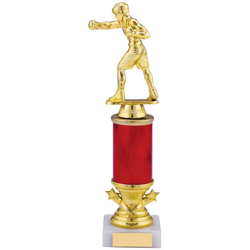 GOLD RED BOXING TROPHY
