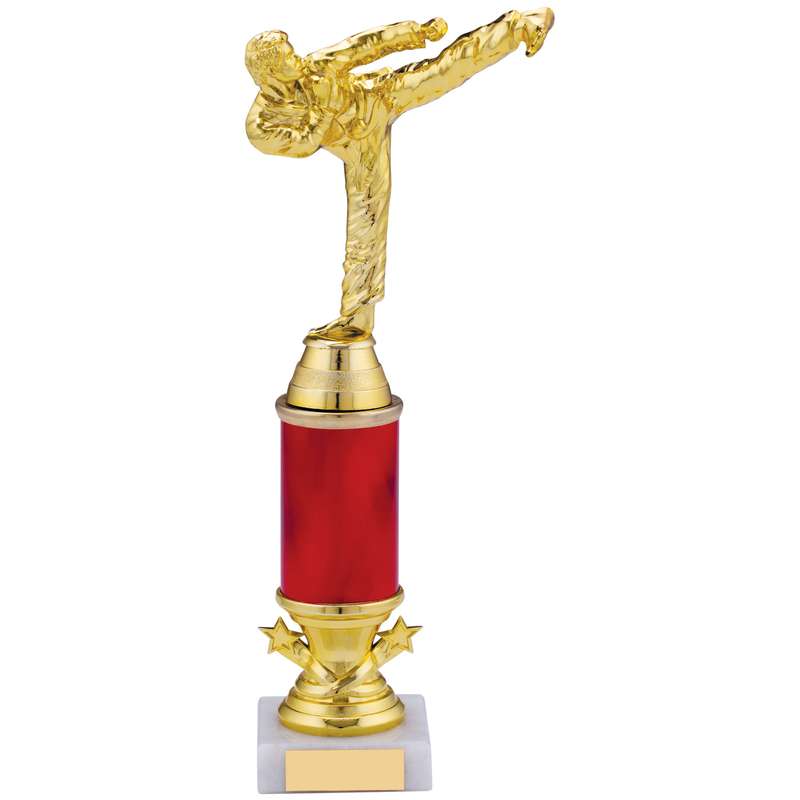 GOLD RED KARATE TROPHY