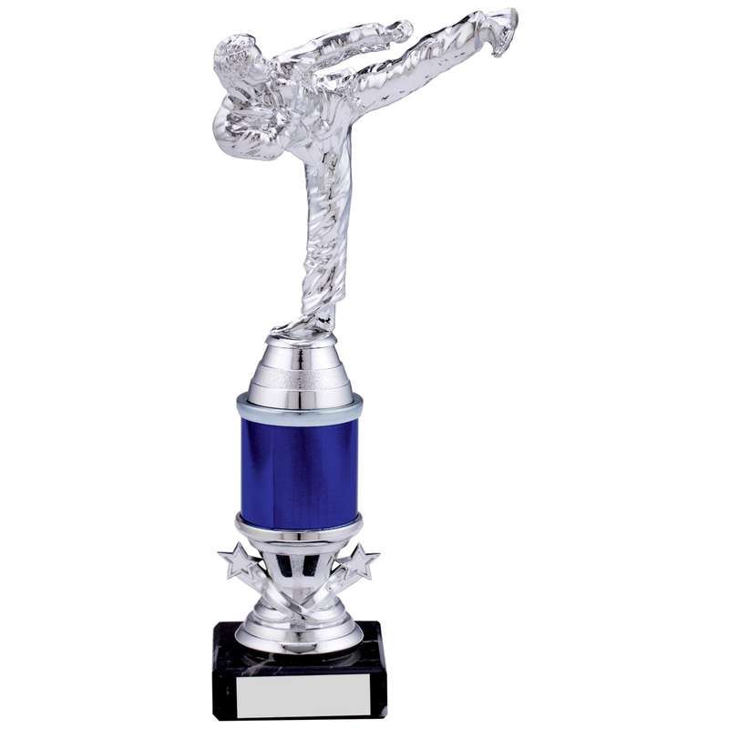 SILVER BLUE KARATE TROPHY
