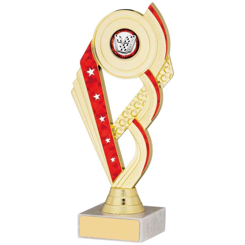 GOLD AND RED TROPHY