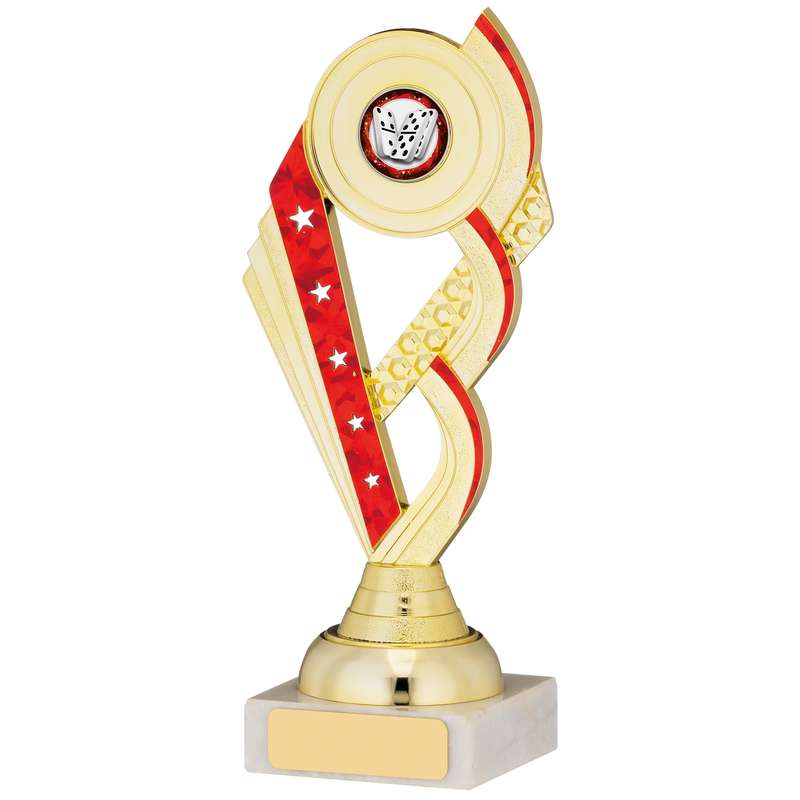GOLD AND RED TROPHY