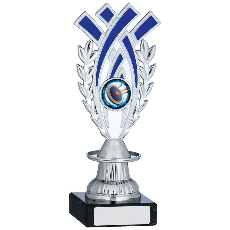 SILVER AND BLUE TROPHY