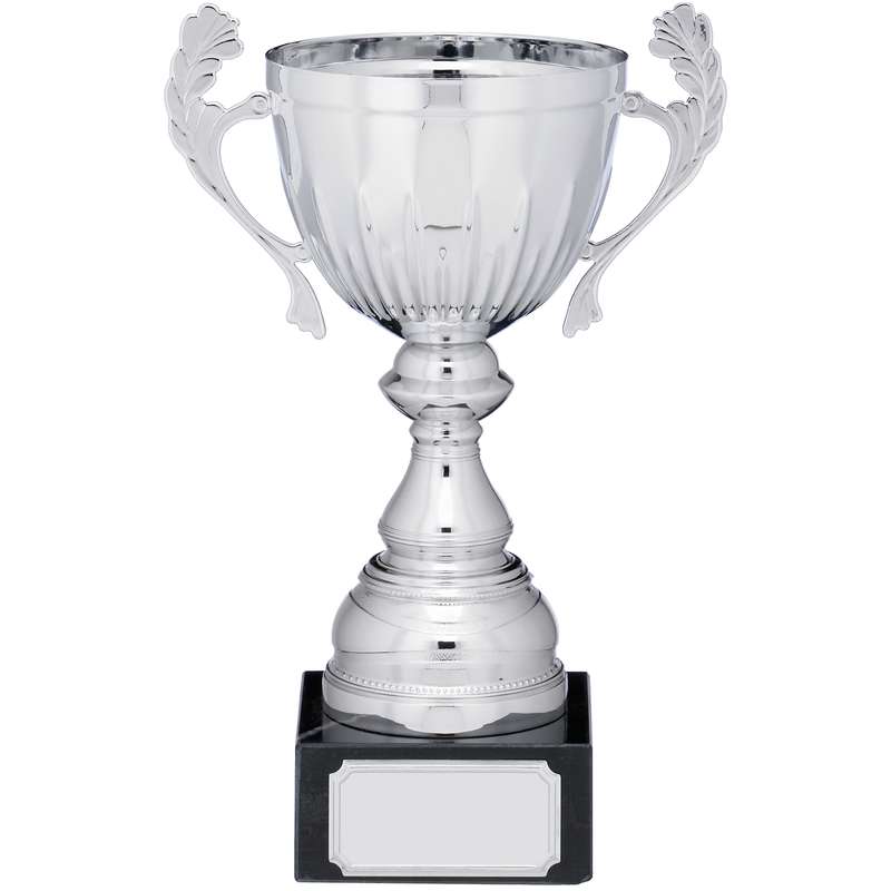 SILVER CUP TROPHY WITH HANDLES