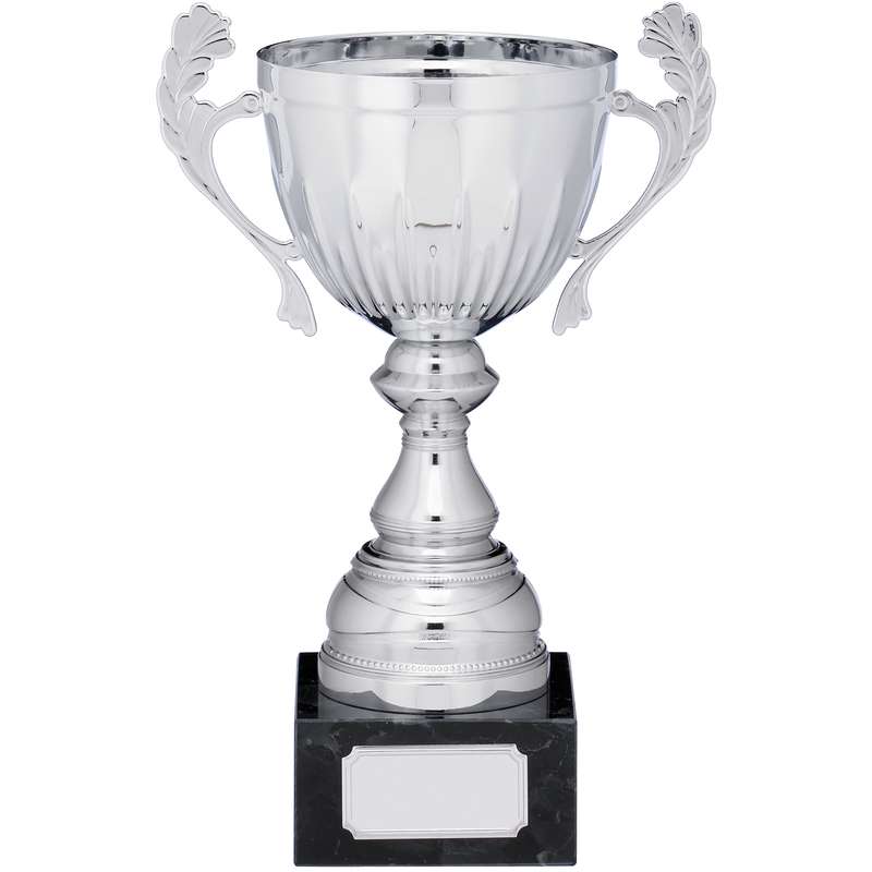 SILVER CUP TROPHY WITH HANDLES
