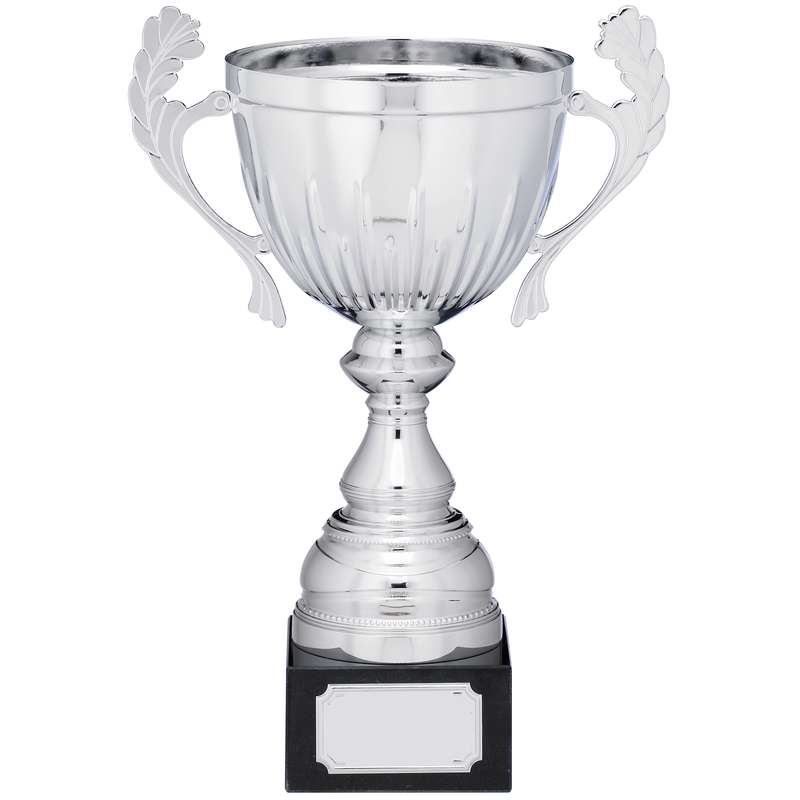 SILVER CUP TROPHY WITH HANDLES