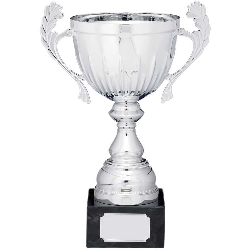 SILVER CUP TROPHY WITH HANDLES
