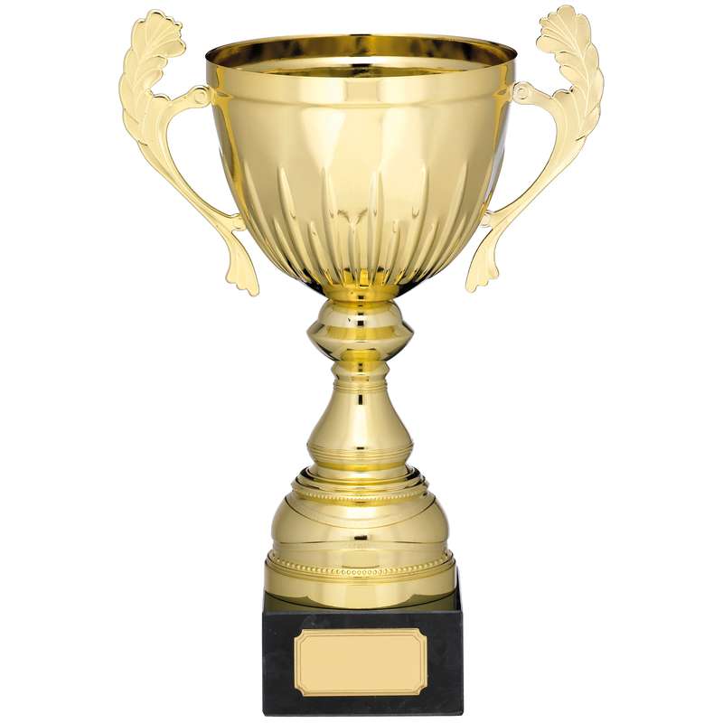 GOLD CUP TROPHY WITH HANDLES
