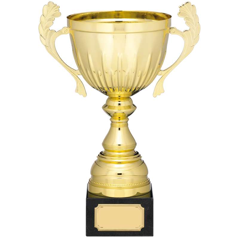 GOLD CUP TROPHY WITH HANDLES