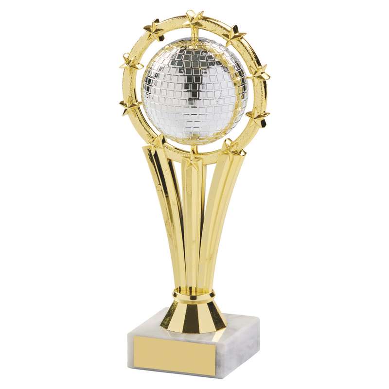 Silver Mirror Ball Award – Gold/Black
