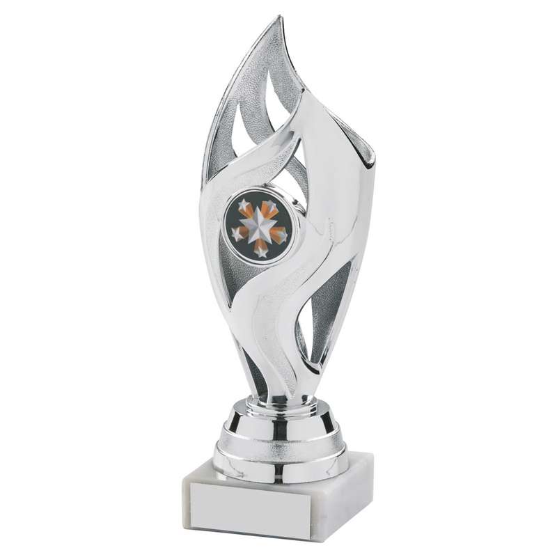 Silver Tulip Sculpture Award – Silver/Blue