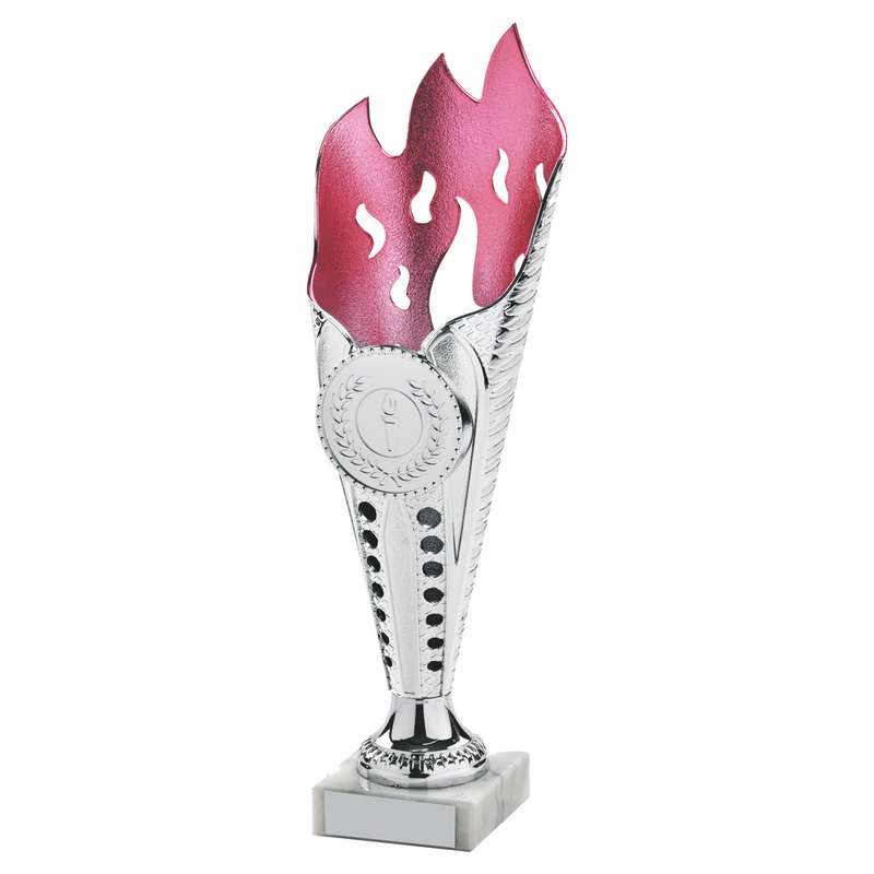 Silver/Pink Flame Sculpture Award – Silver/Pink