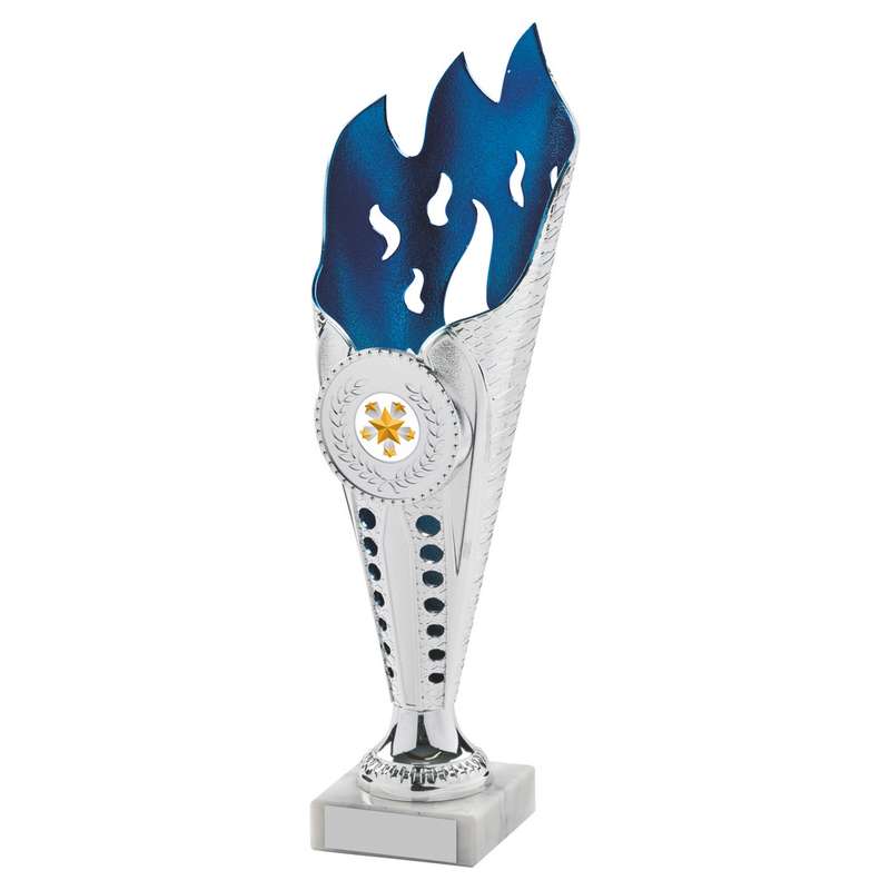 Silver/Blue Flame Sculpture Award – Silver/Blue