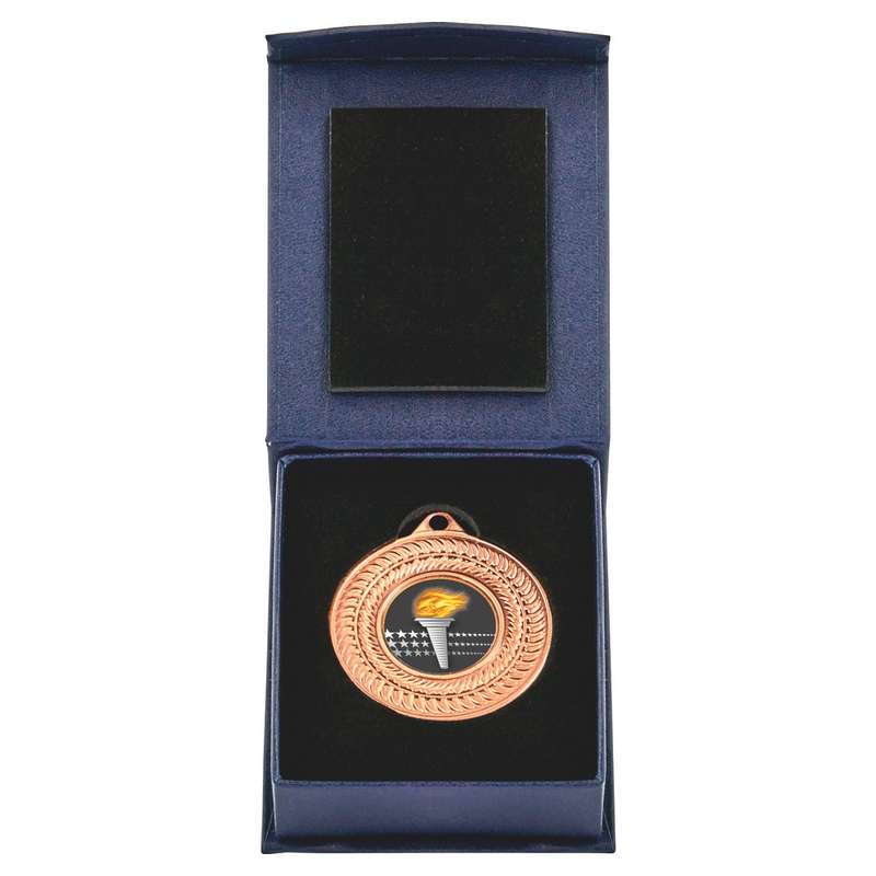 50mm Gold Medal in Blue Case – Gold