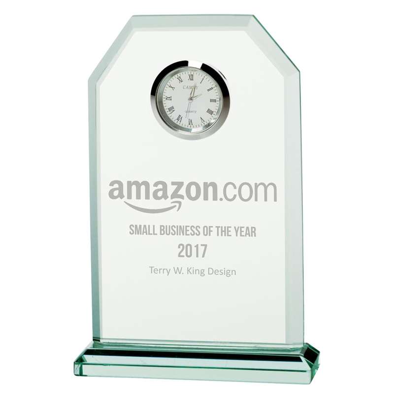 Jade Vitoria Glass Clock