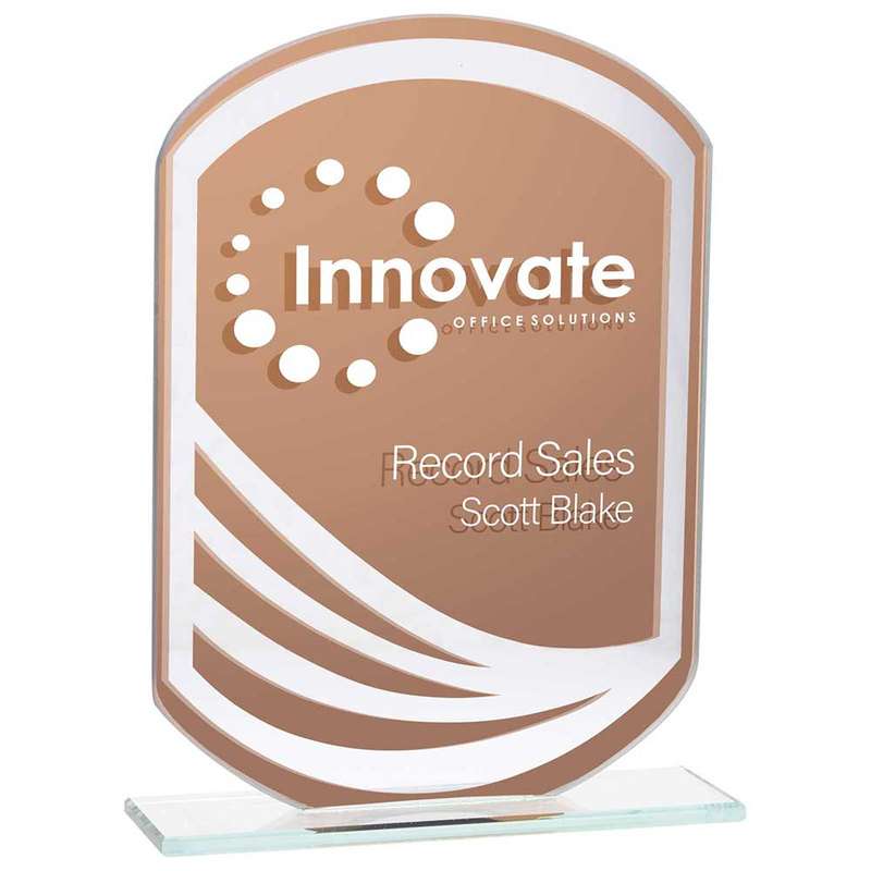 Argon Mirrored Glass Award Bronze