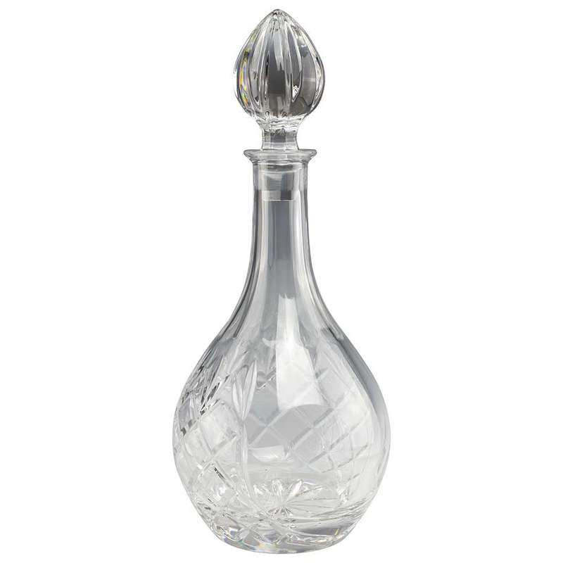 Wine Panelled Crystal Decanter