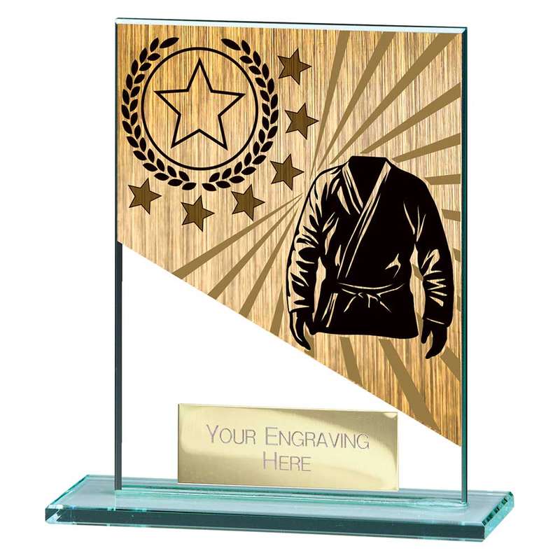 Mustang Martial Arts Jade Glass Award