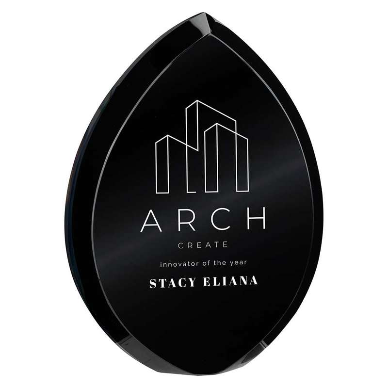 Supremacy Crystal Award Carbon Black