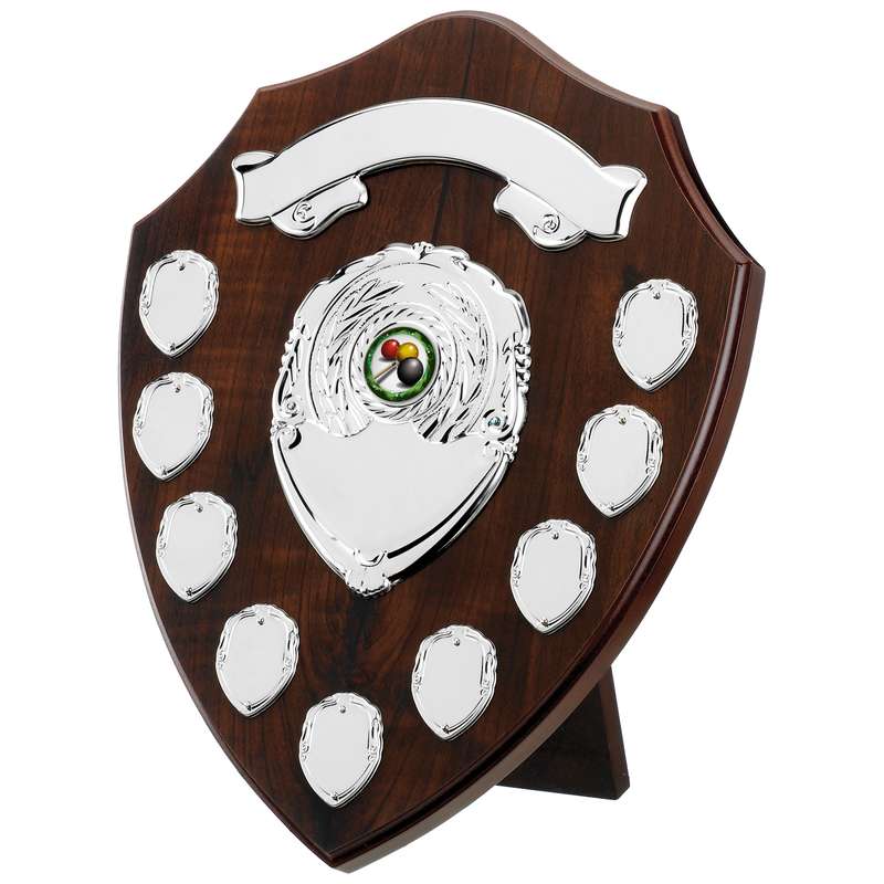 DARK CHERRY 9 YEAR PRESENTATION SHIELD