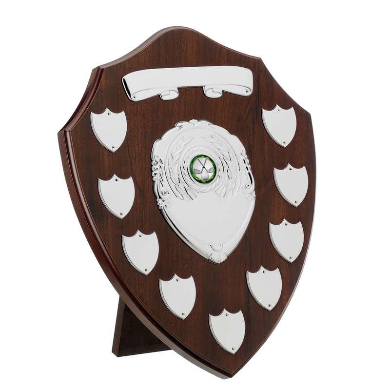 DARK CHERRY 9 YEAR PRESENTATION SHIELD