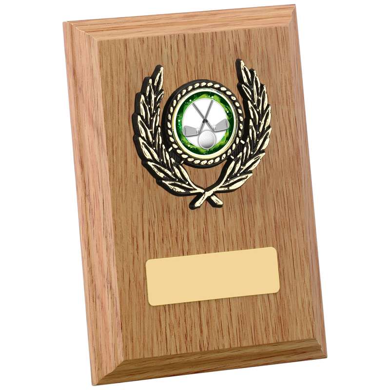 LIGHT OAK FINISH PLAQUE