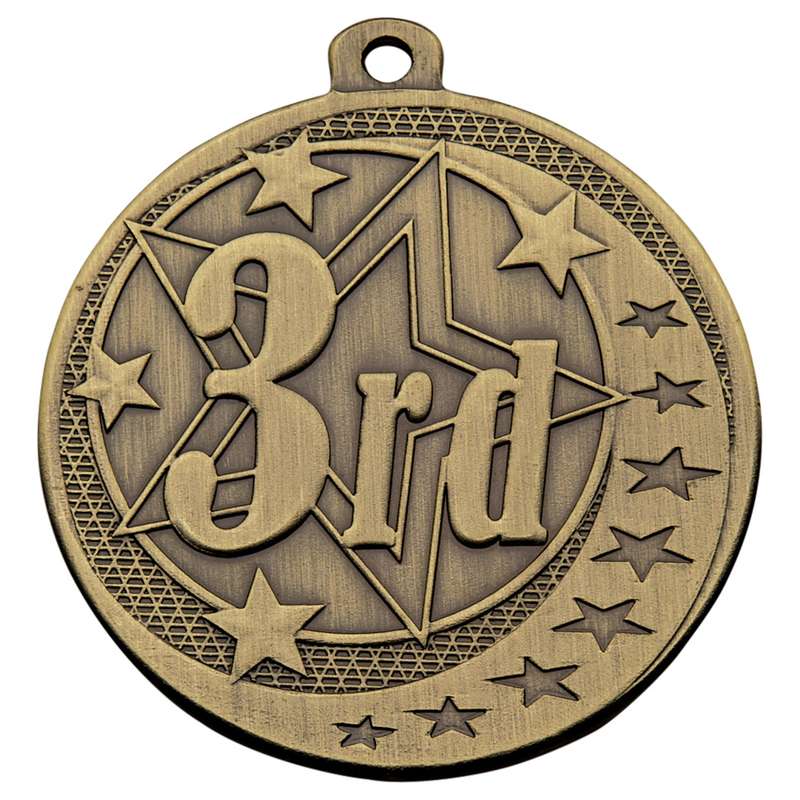 3RD MEDAL ANTIQUE GOLD