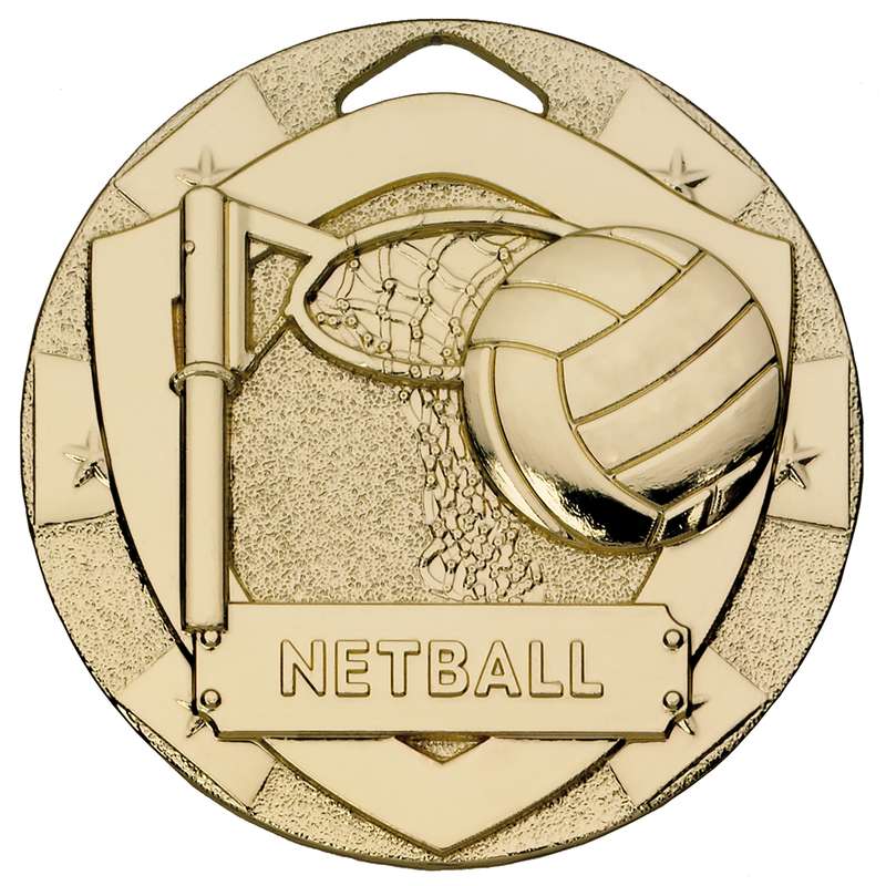 NETBALL MINI SHIELD MEDAL
