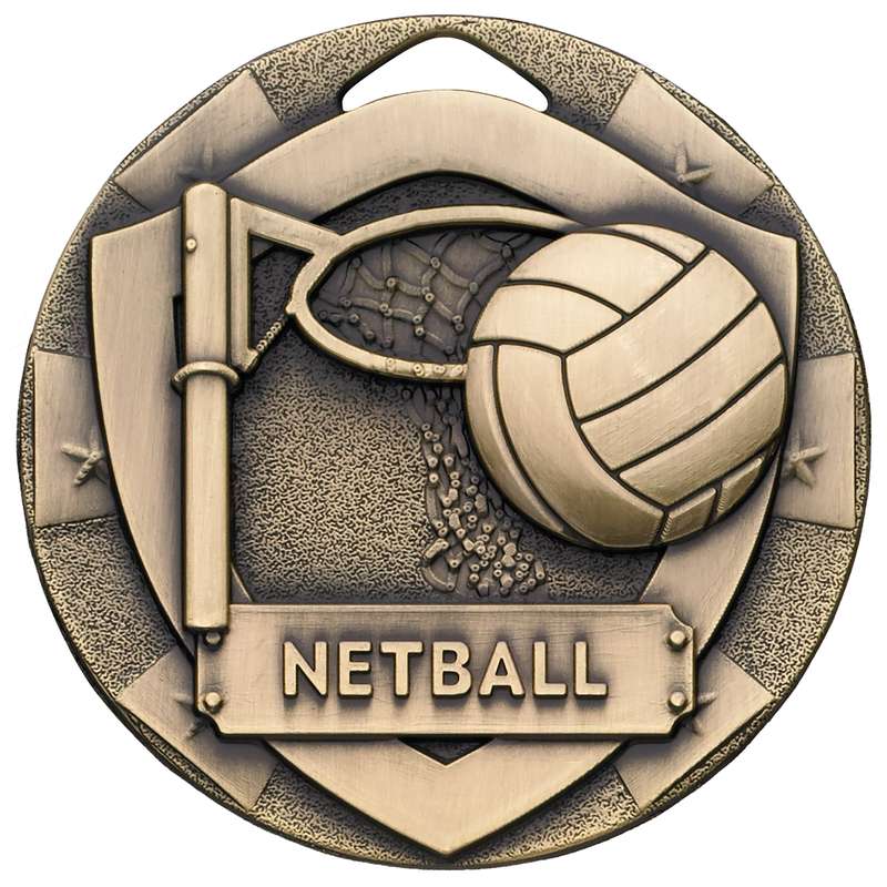 NETBALL MINI SHIELD MEDAL