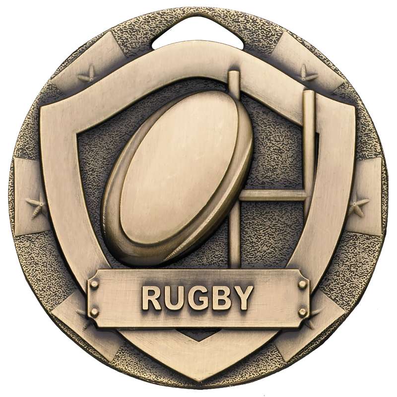 RUGBY MINI SHIELD MEDAL